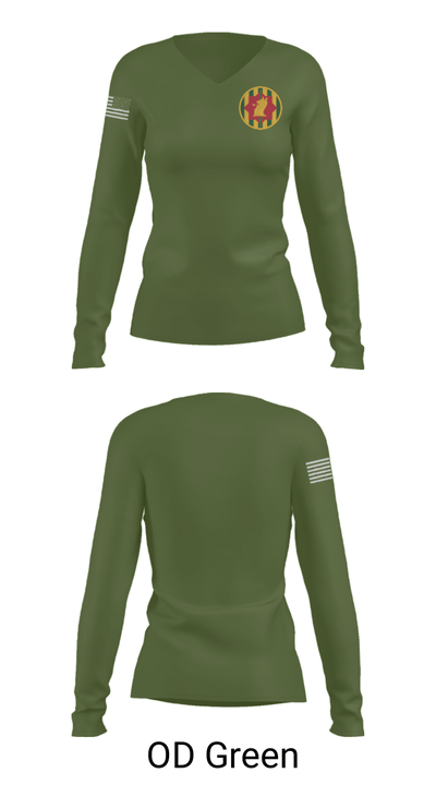 127 37504104 Women's Long Sleeve V-neck Shirt - 57