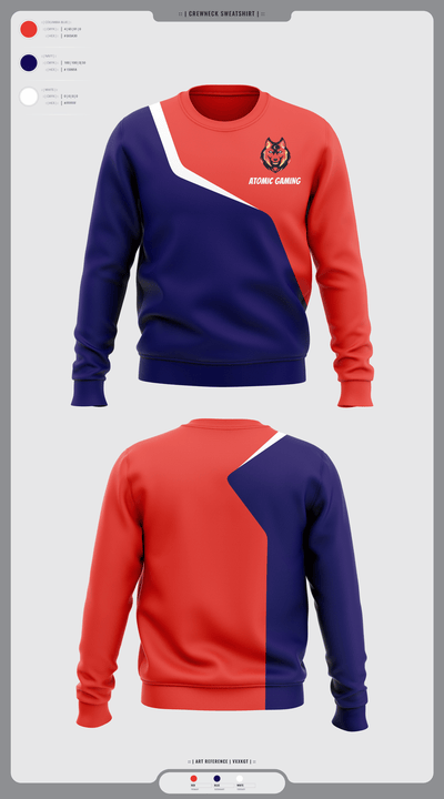 Atomic gaming and 90675197 Crew Neck Sweatshirt - 1