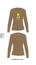 Airport High School Cheer 33792869 Women's Long Sleeve V-neck Shirt - 1