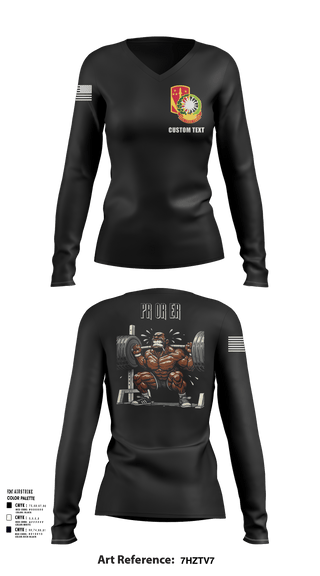 Womens Long Sleeve Vneck Shirt 1, 4-3 ADA, Army, Teamtime, Team time, sublimation, custom sports apparel, team uniforms, spirit wear, spiritwear, sports uniforms, custom shirts, team store, custom team store, fundraiser sports, apparel fundraiser