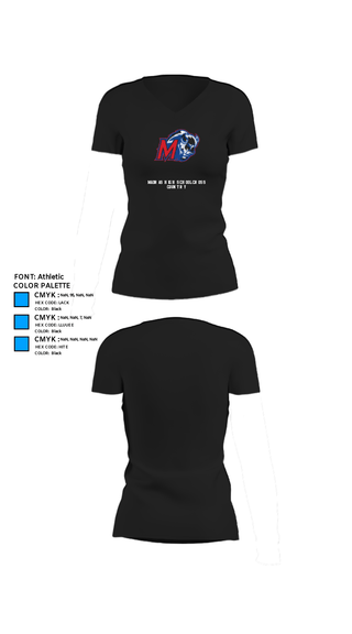 Womens Short Sleeve Vneck Shirt, Madras High School Cross Country, Cross Country, Teamtime, Team time, sublimation, custom sports apparel, team uniforms, spirit wear, spiritwear, sports uniforms, custom shirts, team store, custom team store, fundraiser sports, apparel fundraiser