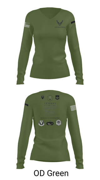 Women's Long Sleeve Vneck Shirt, Ramstein AGE, , Teamtime, Team time, sublimation, custom sports apparel, team uniforms, spirit wear, spiritwear, sports uniforms, custom shirts, team store, custom team store, fundraiser sports, apparel fundraiser