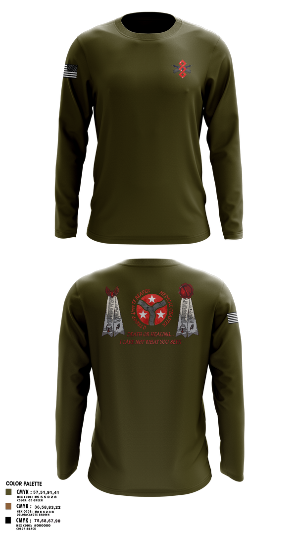 Long Sleeve Performance Shirt, q trp 4/278th, , Teamtime, Team time, sublimation, custom sports apparel, team uniforms, spirit wear, spiritwear, sports uniforms, custom shirts, team store, custom team store, fundraiser sports, apparel fundraiser