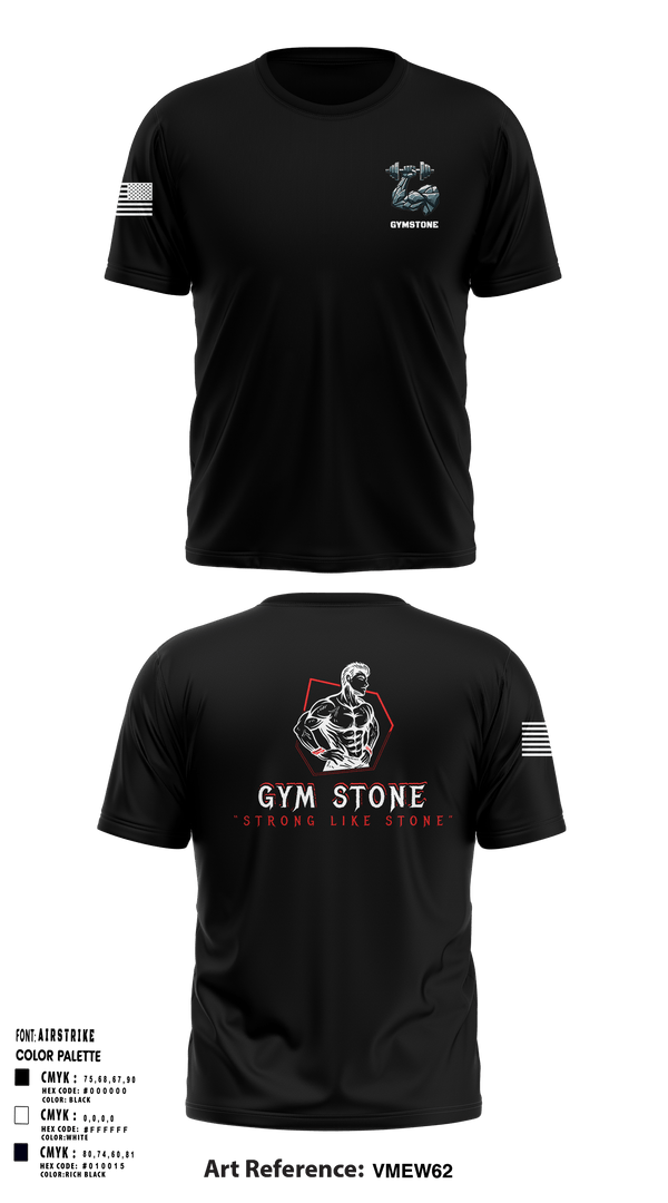 Short Sleeve Performance Shirt, GymStone, , Teamtime, Team time, sublimation, custom sports apparel, team uniforms, spirit wear, spiritwear, sports uniforms, custom shirts, team store, custom team store, fundraiser sports, apparel fundraiser