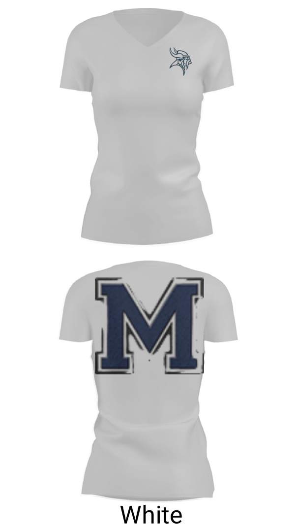 Womens Short Sleeve Vneck Shirt, Marysville High School Cheer, Cheer, Teamtime, Team time, sublimation, custom sports apparel, team uniforms, spirit wear, spiritwear, sports uniforms, custom shirts, team store, custom team store, fundraiser sports, apparel fundraiser