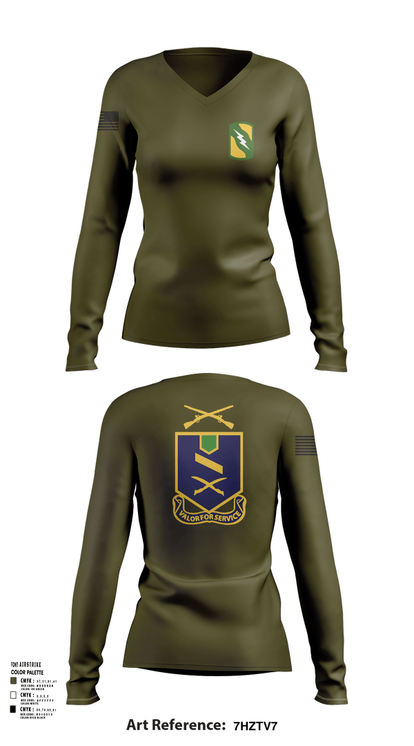 Womens Long Sleeve Vneck Shirt, 2-137th IN RGMT, National Guard, Teamtime, Team time, sublimation, custom sports apparel, team uniforms, spirit wear, spiritwear, sports uniforms, custom shirts, team store, custom team store, fundraiser sports, apparel fundraiser