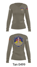 18 MDSS 25197839 Women's Long Sleeve V-neck Shirt - 77