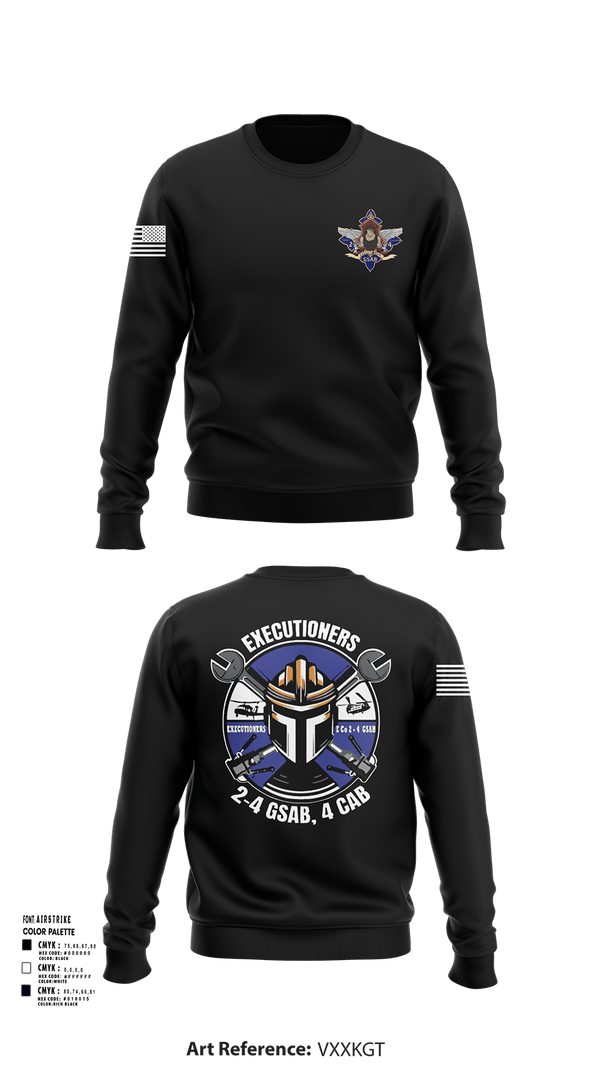 Crew Neck Sweatshirt, E 2-4 GSAB, Army, Teamtime, Team time, sublimation, custom sports apparel, team uniforms, spirit wear, spiritwear, sports uniforms, custom shirts, team store, custom team store, fundraiser sports, apparel fundraiser