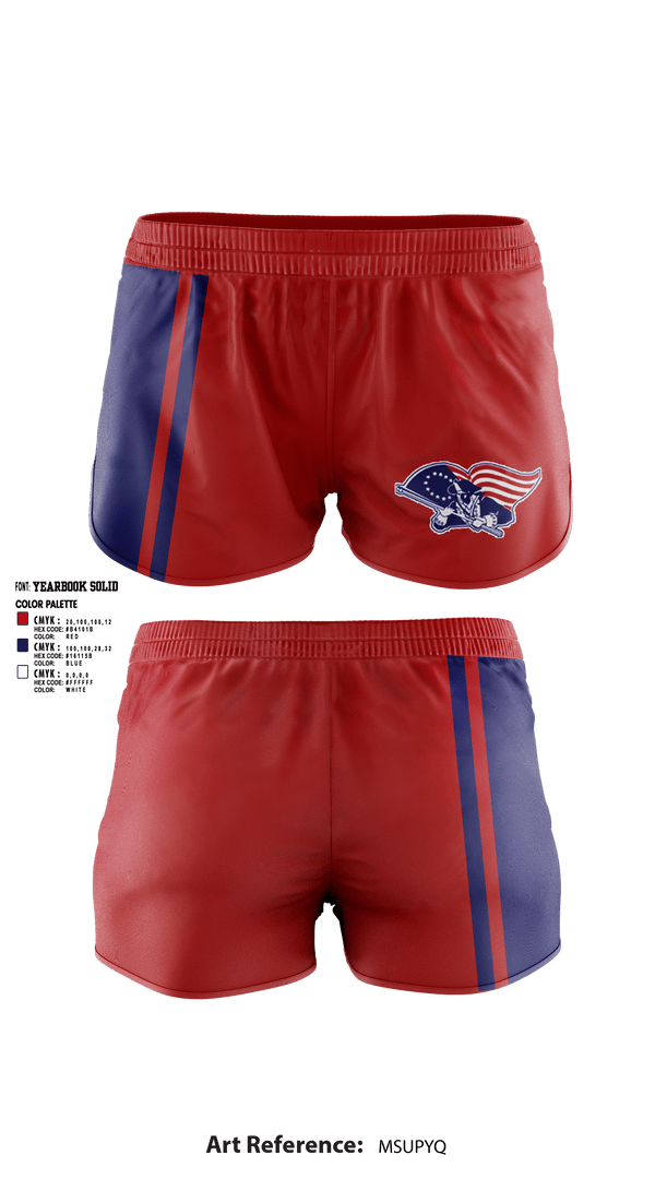 Womens Shorts, Red Land High School Cheer, Cheer, Teamtime, Team time, sublimation, custom sports apparel, team uniforms, spirit wear, spiritwear, sports uniforms, custom shirts, team store, custom team store, fundraiser sports, apparel fundraiser