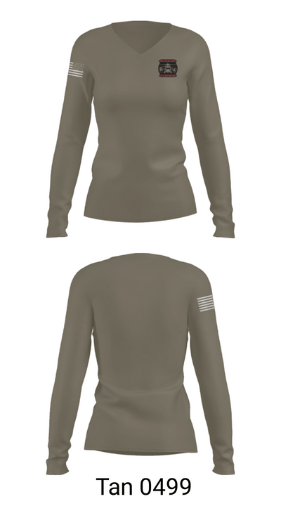 24-922 62354355 Women's Long Sleeve V-neck Shirt - 77