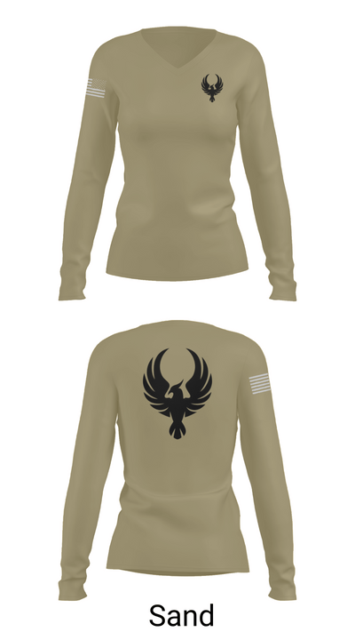 Sky Private Security 54056404 Women's Long Sleeve V-neck Shirt -1 92