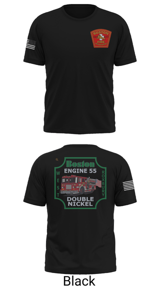 Short Sleeve Performance Shirt, Boston Fire Department Engine 55, , Teamtime, Team time, sublimation, custom sports apparel, team uniforms, spirit wear, spiritwear, sports uniforms, custom shirts, team store, custom team store, fundraiser sports, apparel fundraiser