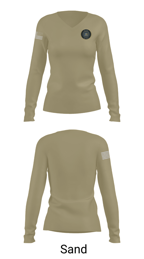 Womens Long Sleeve Vneck Shirt, CCPD PBA, , Teamtime, Team time, sublimation, custom sports apparel, team uniforms, spirit wear, spiritwear, sports uniforms, custom shirts, team store, custom team store, fundraiser sports, apparel fundraiser