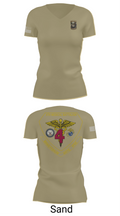 4th Med Battalion 81744782 Women's Short Sleeve V-neck Shirt - 88