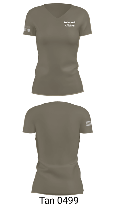 Internal Affairs 43312528 Women's Short Sleeve V-neck Shirt - 38