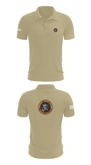 Short Sleeve Performance Polo, Battle Space Surveillance Company, Marines, Teamtime, Team time, sublimation, custom sports apparel, team uniforms, spirit wear, spiritwear, sports uniforms, custom shirts, team store, custom team store, fundraiser sports, apparel fundraiser