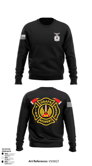 Crew Neck Sweatshirt, 435th CTS, Air Force, Teamtime, Team time, sublimation, custom sports apparel, team uniforms, spirit wear, spiritwear, sports uniforms, custom shirts, team store, custom team store, fundraiser sports, apparel fundraiser