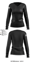 North Idaho Firearms Training 9381309 Women's Long Sleeve V-neck Shirt -1 3