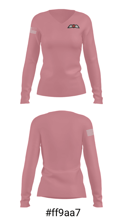 ODG7424 85616161 Women's Long Sleeve V-neck Shirt - 20
