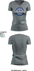 Ray piping solutions LLC 27261596 Women's Short Sleeve V-neck Shirt - 1