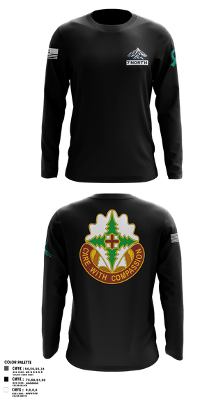 Long Sleeve Performance Shirt, 627th Hospital Center, Army, Teamtime, Team time, sublimation, custom sports apparel, team uniforms, spirit wear, spiritwear, sports uniforms, custom shirts, team store, custom team store, fundraiser sports, apparel fundraiser