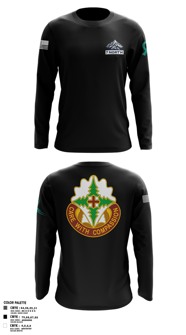 Long Sleeve Performance Shirt, 627th Hospital Center, Army, Teamtime, Team time, sublimation, custom sports apparel, team uniforms, spirit wear, spiritwear, sports uniforms, custom shirts, team store, custom team store, fundraiser sports, apparel fundraiser