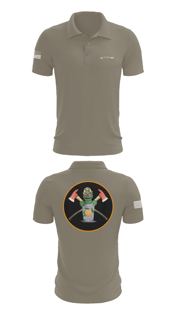 Short Sleeve Performance Polo, 91 Bravo, Fire Department, Teamtime, Team time, sublimation, custom sports apparel, team uniforms, spirit wear, spiritwear, sports uniforms, custom shirts, team store, custom team store, fundraiser sports, apparel fundraiser