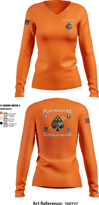 Women's Long Sleeve Vneck Shirt, ECDC, Army, Teamtime, Team time, sublimation, custom sports apparel, team uniforms, spirit wear, spiritwear, sports uniforms, custom shirts, team store, custom team store, fundraiser sports, apparel fundraiser