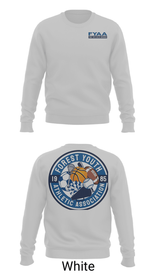 Crew Neck Sweatshirt, Forest Youth Athletic Association Football, Football, Teamtime, Team time, sublimation, custom sports apparel, team uniforms, spirit wear, spiritwear, sports uniforms, custom shirts, team store, custom team store, fundraiser sports, apparel fundraiser