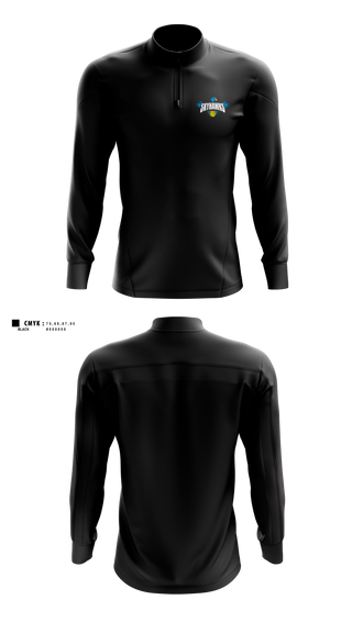 Quarter Zip Jacket, Barrie North Winter Tennis, Tennis, Teamtime, Team time, sublimation, custom sports apparel, team uniforms, spirit wear, spiritwear, sports uniforms, custom shirts, team store, custom team store, fundraiser sports, apparel fundraiser