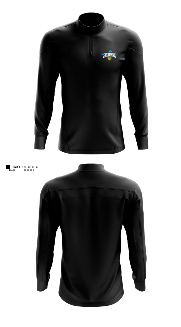 Quarter Zip Jacket, Barrie North Winter Tennis, Tennis, Teamtime, Team time, sublimation, custom sports apparel, team uniforms, spirit wear, spiritwear, sports uniforms, custom shirts, team store, custom team store, fundraiser sports, apparel fundraiser