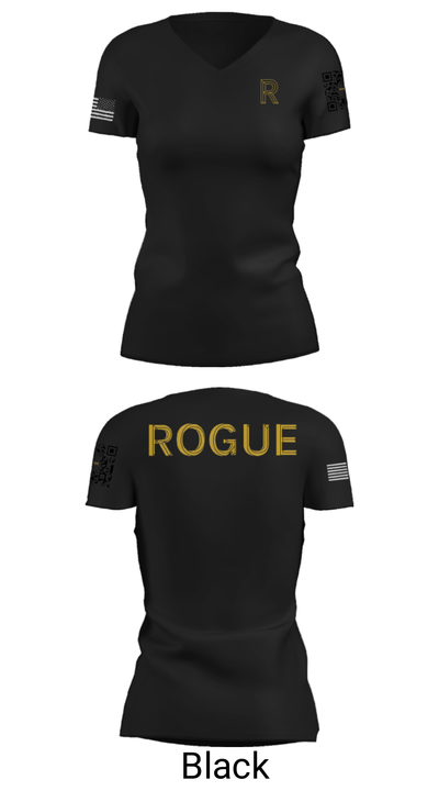 Rogue kitchens 88765272 Women's Short Sleeve V-neck Shirt - 38