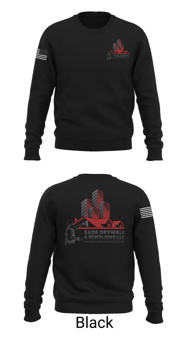 Crew Neck Sweatshirt, Sadedrywall & remolding llc, , Teamtime, Team time, sublimation, custom sports apparel, team uniforms, spirit wear, spiritwear, sports uniforms, custom shirts, team store, custom team store, fundraiser sports, apparel fundraiser
