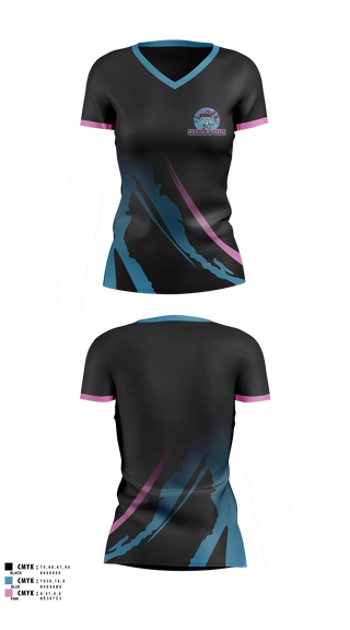Womens Short Sleeve Vneck Shirt, SearchNSeize, Swimming, Teamtime, Team time, sublimation, custom sports apparel, team uniforms, spirit wear, spiritwear, sports uniforms, custom shirts, team store, custom team store, fundraiser sports, apparel fundraiser