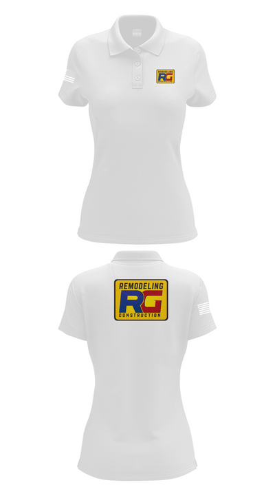 Rg remodeling 25459976 Women's Short Sleeve Performance Polo  - 17