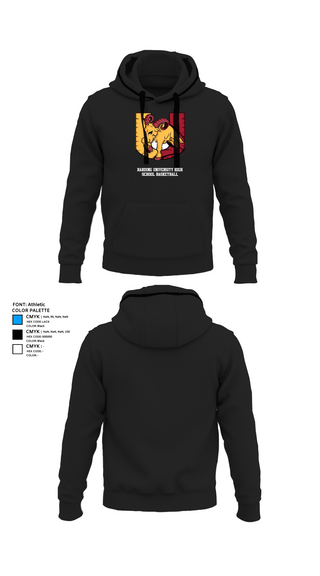 Hoodie, Harding University High School Basketball, Men's Basketball, Teamtime, Team time, sublimation, custom sports apparel, team uniforms, spirit wear, spiritwear, sports uniforms, custom shirts, team store, custom team store, fundraiser sports, apparel fundraiser