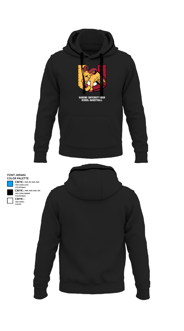 Hoodie, Harding University High School Basketball, Men's Basketball, Teamtime, Team time, sublimation, custom sports apparel, team uniforms, spirit wear, spiritwear, sports uniforms, custom shirts, team store, custom team store, fundraiser sports, apparel fundraiser