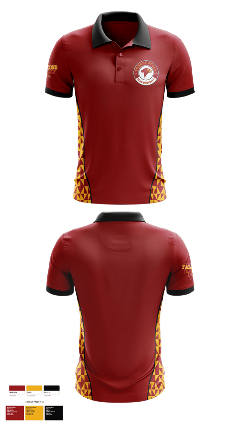 Short Sleeve Performance Polo, Falcons Girls Flag Football, , Teamtime, Team time, sublimation, custom sports apparel, team uniforms, spirit wear, spiritwear, sports uniforms, custom shirts, team store, custom team store, fundraiser sports, apparel fundraiser