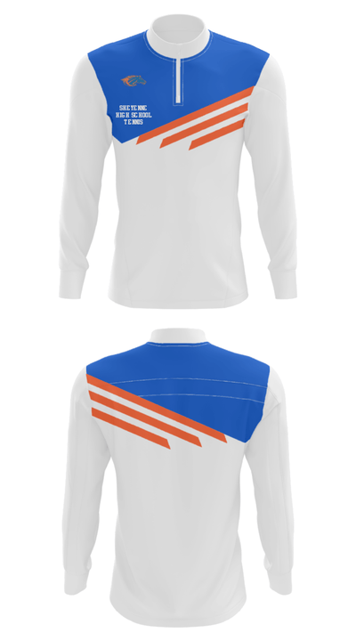 Sheyenne High School Tennis 8735704 Quarter Zip Jacket - 30