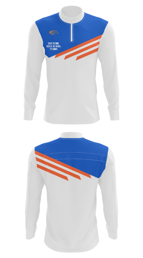 Quarter Zip Jacket, Sheyenne High School Tennis, Tennis, Teamtime, Team time, sublimation, custom sports apparel, team uniforms, spirit wear, spiritwear, sports uniforms, custom shirts, team store, custom team store, fundraiser sports, apparel fundraiser