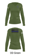 NAVAL SUPPORT ACTIVITY BETHESDA SECURITY FORCES 28838405 Women's Long Sleeve V-neck Shirt - 54