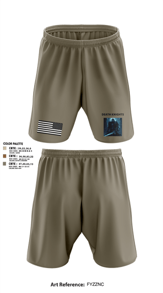 Athletic Shorts With Pockets, Death Knights, Army, Teamtime, Team time, sublimation, custom sports apparel, team uniforms, spirit wear, spiritwear, sports uniforms, custom shirts, team store, custom team store, fundraiser sports, apparel fundraiser