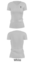 grey 90242497 Women's Short Sleeve V-neck Shirt - 19
