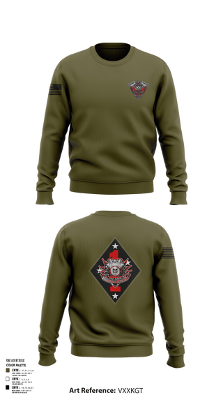 Crew Neck Sweatshirt, 3rd AABN MTU, Marines, Teamtime, Team time, sublimation, custom sports apparel, team uniforms, spirit wear, spiritwear, sports uniforms, custom shirts, team store, custom team store, fundraiser sports, apparel fundraiser