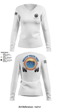 Bishop Paiute EMO/ Hazardous Fiels Reduction 49408789 Women's Long Sleeve V-neck Shirt - 8