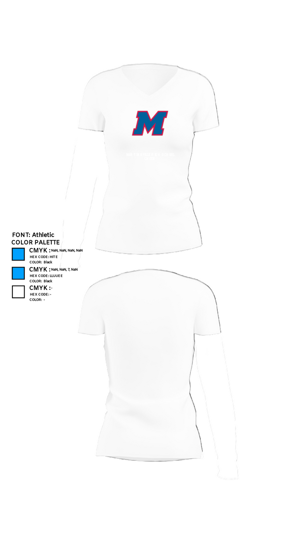 Womens Short Sleeve Vneck Shirt, Martinsville High School Cheer, Cheer, Teamtime, Team time, sublimation, custom sports apparel, team uniforms, spirit wear, spiritwear, sports uniforms, custom shirts, team store, custom team store, fundraiser sports, apparel fundraiser