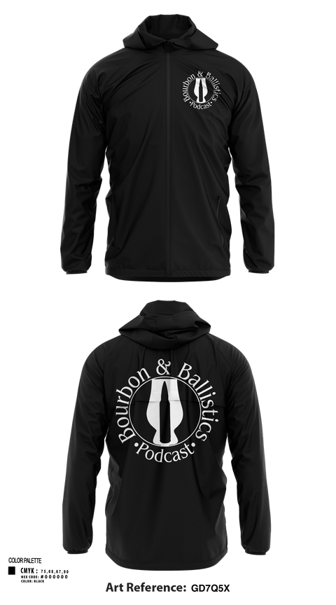 Windbreaker, Bpurbon and Ballistics Podcast, , Teamtime, Team time, sublimation, custom sports apparel, team uniforms, spirit wear, spiritwear, sports uniforms, custom shirts, team store, custom team store, fundraiser sports, apparel fundraiser