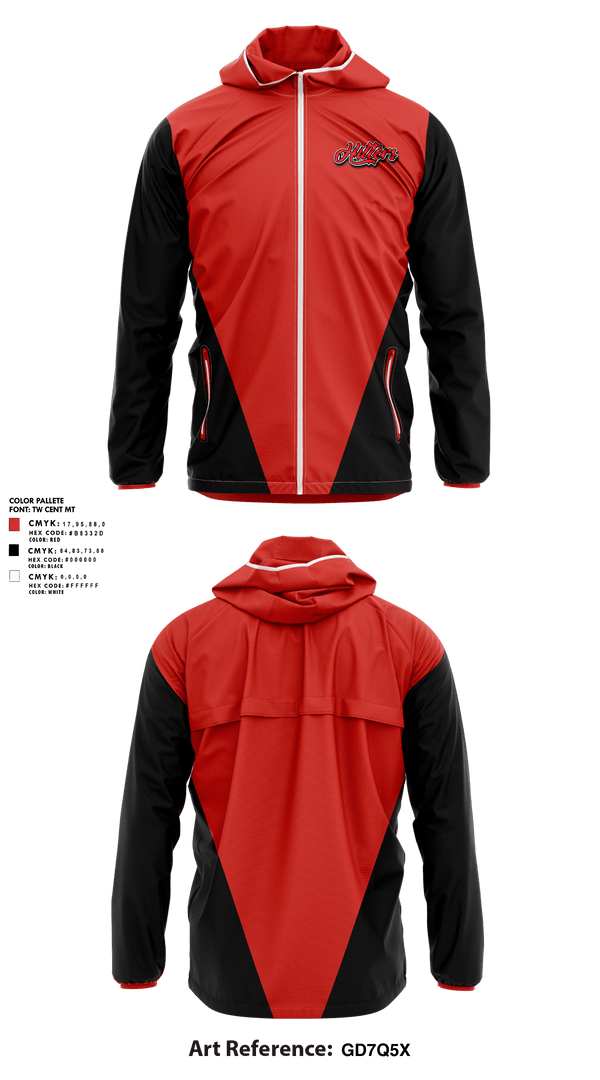 Windbreaker, West Mo Hitters, Baseball, Teamtime, Team time, sublimation, custom sports apparel, team uniforms, spirit wear, spiritwear, sports uniforms, custom shirts, team store, custom team store, fundraiser sports, apparel fundraiser