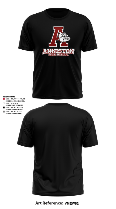 Anniston High School 66349692 Short Sleeve Performance Shirt - 7
