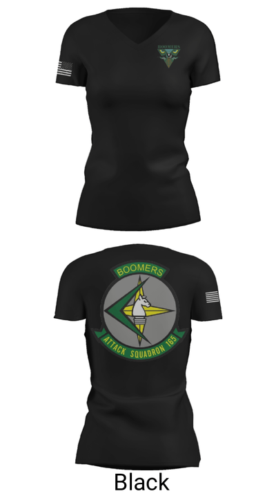 VA-165 Boomers 8750909 Women's Short Sleeve V-neck Shirt - 27